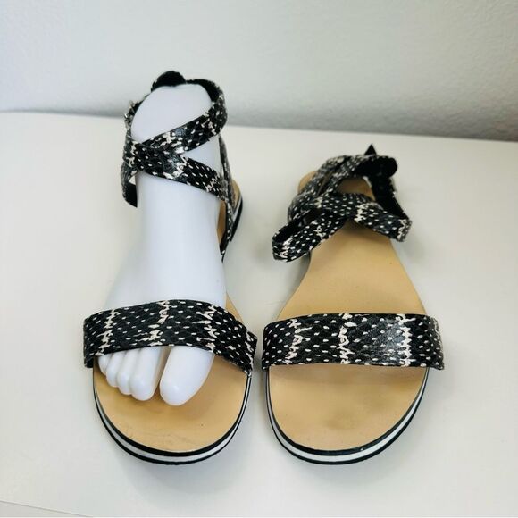 Calvin Klein Faux Snakeskin Sandals Size 8 - Picture 2 of 7